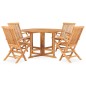 vidaXL 5-tlg. Garten-Essgruppe Klappbar Massivholz Teak vidaXL 5-tlg. Garten-Essgruppe Klappbar Massivholz Teak