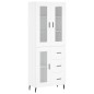 vidaXL Highboard Weiß 69,5x34x180 cm Holzwerkstoff vidaXL Highboard Weiß 69,5x34x180 cm Holzwerkstoff