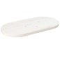 Tischplatte Weiß 60x30x2,5 cm Massivholz Kiefer Oval Tischplatte Weiß 60x30x2,5 cm Massivholz Kiefer Oval