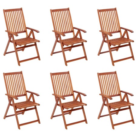 vidaXL Klappbare Gartenstühle 6 Stk. Massivholz Akazie