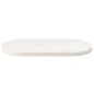 Tischplatte Weiß 60x30x2,5 cm Massivholz Kiefer Oval Tischplatte Weiß 60x30x2,5 cm Massivholz Kiefer Oval