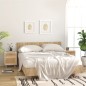 vidaXL Nachttisch Weiß Massivholz Kiefer und Natur-Rattan vidaXL Nachttisch Weiß Massivholz Kiefer und Natur-Rattan