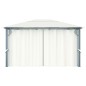 vidaXL Pavillon mit Vorhängen & LED-Lichterkette 400x300 cm Creme Alu vidaXL Pavillon mit Vorhängen & LED-Lichterkette 400x300 cm Creme Alu
