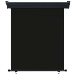 vidaXL Balkon-Seitenmarkise 140 × 250 cm Schwarz