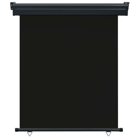 vidaXL Balkon-Seitenmarkise 140 × 250 cm Schwarz