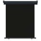 vidaXL Balkon-Seitenmarkise 140 × 250 cm Schwarz