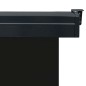 vidaXL Balkon-Seitenmarkise 140 × 250 cm Schwarz