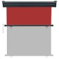 vidaXL Balkon-Seitenmarkise 170x250 cm Rot vidaXL Balkon-Seitenmarkise 170x250 cm Rot