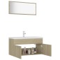 vidaXL Badmöbel-Set Sonoma-Eiche Holzwerkstoff vidaXL Badmöbel-Set Sonoma-Eiche Holzwerkstoff