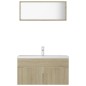vidaXL Badmöbel-Set Sonoma-Eiche Holzwerkstoff vidaXL Badmöbel-Set Sonoma-Eiche Holzwerkstoff