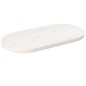 Tischplatte Weiß 80x40x2,5 cm Massivholz Kiefer Oval Tischplatte Weiß 80x40x2,5 cm Massivholz Kiefer Oval