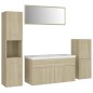 vidaXL Badmöbel-Set Sonoma-Eiche Holzwerkstoff vidaXL Badmöbel-Set Sonoma-Eiche Holzwerkstoff