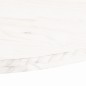 Tischplatte Weiß 80x40x2,5 cm Massivholz Kiefer Oval Tischplatte Weiß 80x40x2,5 cm Massivholz Kiefer Oval