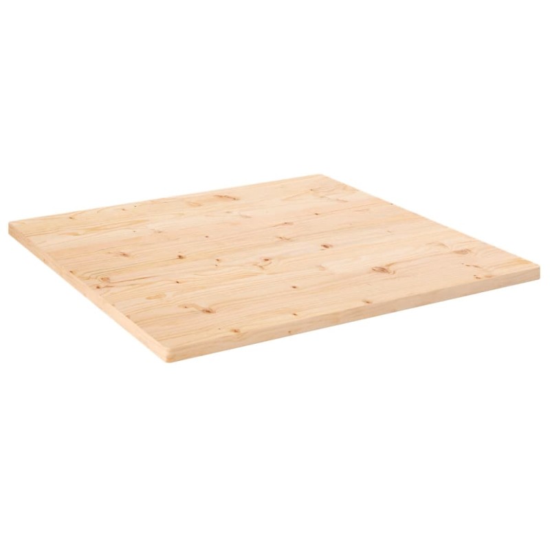 Tischplatte 70x70x2,5 cm Massivholz Kiefer Quadratisch Tischplatte 70x70x2,5 cm Massivholz Kiefer Quadratisch