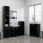 vidaXL 4-tlg. Badmöbel-Set Schwarz vidaXL 4-tlg. Badmöbel-Set Schwarz