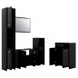 vidaXL 4-tlg. Badmöbel-Set Schwarz vidaXL 4-tlg. Badmöbel-Set Schwarz