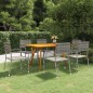 vidaXL 7-tlg. Garten-Essgruppe Anthrazit