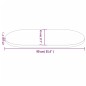 Tischplatte 90x45x2,5 cm Massivholz Kiefer Oval Tischplatte 90x45x2,5 cm Massivholz Kiefer Oval