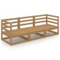 vidaXL Outdoor-Sofa 3-Sitzer Honigbraun Massivholz Kiefer vidaXL Outdoor-Sofa 3-Sitzer Honigbraun Massivholz Kiefer