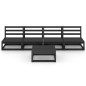 vidaXL 5-tlg. Garten-Lounge-Set Schwarz Massivholz Kiefer vidaXL 5-tlg. Garten-Lounge-Set Schwarz Massivholz Kiefer