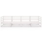 vidaXL Outdoor-Sofa 4-Sitzer Weiß Massivholz Kiefer vidaXL Outdoor-Sofa 4-Sitzer Weiß Massivholz Kiefer
