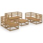 vidaXL 7-tlg. Garten-Lounge-Set Honigbraun Massivholz Kiefer vidaXL 7-tlg. Garten-Lounge-Set Honigbraun Massivholz Kiefer