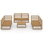 vidaXL 7-tlg. Garten-Lounge-Set Honigbraun Massivholz Kiefer vidaXL 7-tlg. Garten-Lounge-Set Honigbraun Massivholz Kiefer