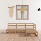 vidaXL 4-tlg. Garten-Lounge-Set Honigbraun Massivholz Kiefer vidaXL 4-tlg. Garten-Lounge-Set Honigbraun Massivholz Kiefer
