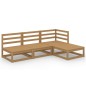 vidaXL 4-tlg. Garten-Lounge-Set Honigbraun Massivholz Kiefer vidaXL 4-tlg. Garten-Lounge-Set Honigbraun Massivholz Kiefer