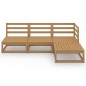 vidaXL 4-tlg. Garten-Lounge-Set Honigbraun Massivholz Kiefer vidaXL 4-tlg. Garten-Lounge-Set Honigbraun Massivholz Kiefer