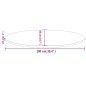 Tischplatte 100x50x2,5 cm Massivholz Kiefer Oval Tischplatte 100x50x2,5 cm Massivholz Kiefer Oval