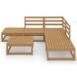 vidaXL 6-tlg. Garten-Lounge-Set Honigbraun Massivholz Kiefer vidaXL 6-tlg. Garten-Lounge-Set Honigbraun Massivholz Kiefer