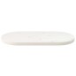 Tischplatte Weiß 70x35x2,5 cm Massivholz Kiefer Oval Tischplatte Weiß 70x35x2,5 cm Massivholz Kiefer Oval
