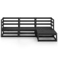 vidaXL 4-tlg. Garten-Lounge-Set Schwarz Massivholz Kiefer vidaXL 4-tlg. Garten-Lounge-Set Schwarz Massivholz Kiefer