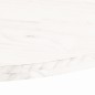 Tischplatte Weiß 70x35x2,5 cm Massivholz Kiefer Oval Tischplatte Weiß 70x35x2,5 cm Massivholz Kiefer Oval