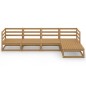 vidaXL 5-tlg. Garten-Lounge-Set Honigbraun Massivholz Kiefer vidaXL 5-tlg. Garten-Lounge-Set Honigbraun Massivholz Kiefer