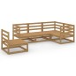 vidaXL 5-tlg. Garten-Lounge-Set Honigbraun Massivholz Kiefer vidaXL 5-tlg. Garten-Lounge-Set Honigbraun Massivholz Kiefer