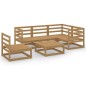 vidaXL 6-tlg. Garten-Lounge-Set Honigbraun Massivholz Kiefer vidaXL 6-tlg. Garten-Lounge-Set Honigbraun Massivholz Kiefer