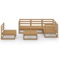 vidaXL 6-tlg. Garten-Lounge-Set Honigbraun Massivholz Kiefer vidaXL 6-tlg. Garten-Lounge-Set Honigbraun Massivholz Kiefer