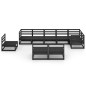 vidaXL 9-tlg. Garten-Lounge-Set Schwarz Massivholz Kiefer vidaXL 9-tlg. Garten-Lounge-Set Schwarz Massivholz Kiefer