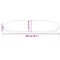 Tischplatte 100x50x2,5 cm Massivholz Kiefer Oval Tischplatte 100x50x2,5 cm Massivholz Kiefer Oval