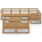 vidaXL 8-tlg. Garten-Lounge-Set Honigbraun Massivholz Kiefer vidaXL 8-tlg. Garten-Lounge-Set Honigbraun Massivholz Kiefer