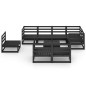 vidaXL 9-tlg. Garten-Lounge-Set Schwarz Massivholz Kiefer vidaXL 9-tlg. Garten-Lounge-Set Schwarz Massivholz Kiefer
