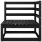 vidaXL 9-tlg. Garten-Lounge-Set Schwarz Massivholz Kiefer vidaXL 9-tlg. Garten-Lounge-Set Schwarz Massivholz Kiefer