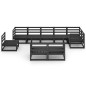 vidaXL 9-tlg. Garten-Lounge-Set Schwarz Massivholz Kiefer vidaXL 9-tlg. Garten-Lounge-Set Schwarz Massivholz Kiefer
