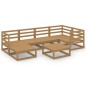 vidaXL 7-tlg. Garten-Lounge-Set Honigbraun Massivholz Kiefer vidaXL 7-tlg. Garten-Lounge-Set Honigbraun Massivholz Kiefer