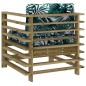 Gartenstühle mit Kissen 2 Stk. Kiefernholz Imprägniert Gartenstühle mit Kissen 2 Stk. Kiefernholz Imprägniert