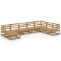 vidaXL 8-tlg. Garten-Lounge-Set Honigbraun Massivholz Kiefer vidaXL 8-tlg. Garten-Lounge-Set Honigbraun Massivholz Kiefer