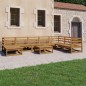 vidaXL 9-tlg. Garten-Lounge-Set Honigbraun Massivholz Kiefer vidaXL 9-tlg. Garten-Lounge-Set Honigbraun Massivholz Kiefer