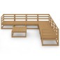 vidaXL 8-tlg. Garten-Lounge-Set Honigbraun Massivholz Kiefer vidaXL 8-tlg. Garten-Lounge-Set Honigbraun Massivholz Kiefer